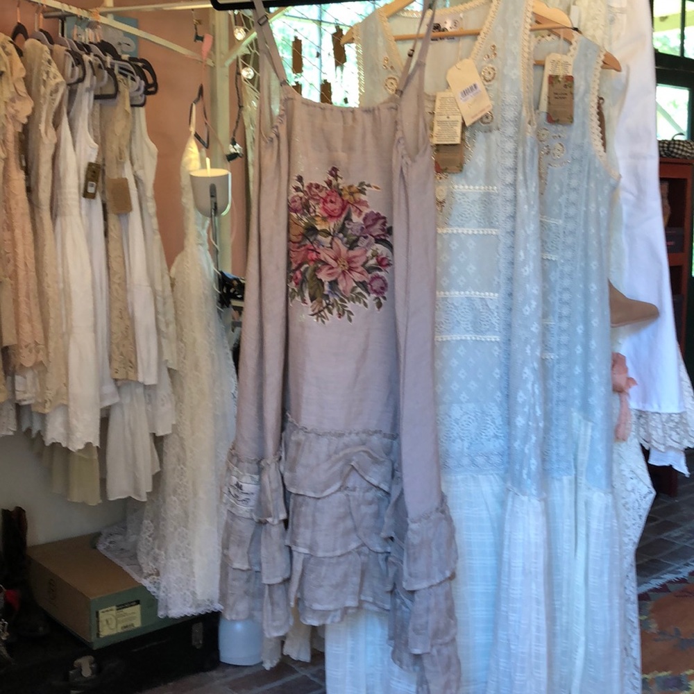 Jeanne D’arc Living linen apron dress pinafore - Picture 2 of 6